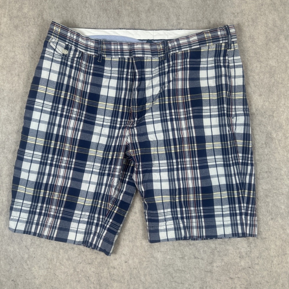 Polo Ralph Lauren Shorts Mens Size 40 Multicolor Plaid Bermuda Cotton Sportswear